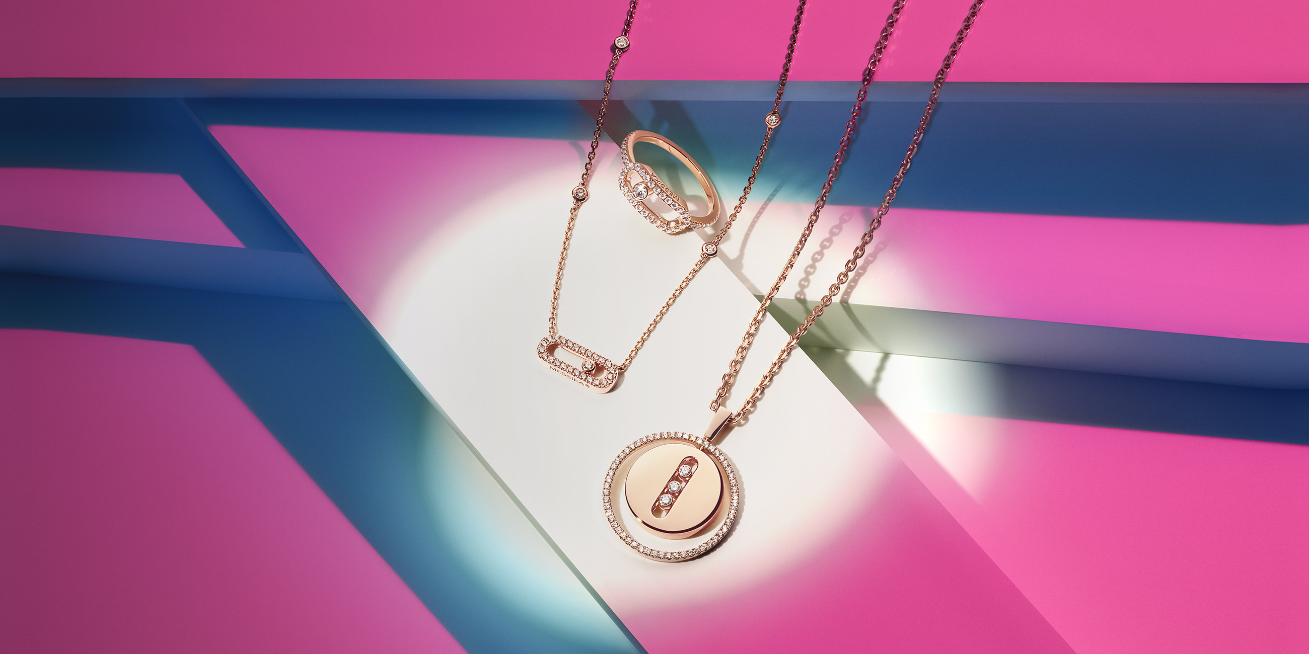 Luxury gold and diamond jewelry