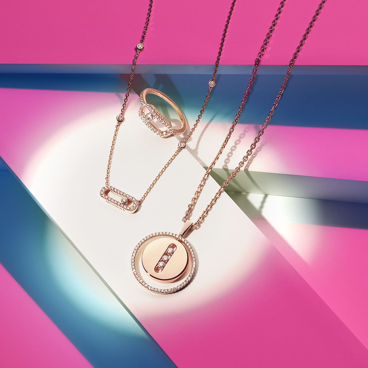 Luxury gold and diamond jewelry